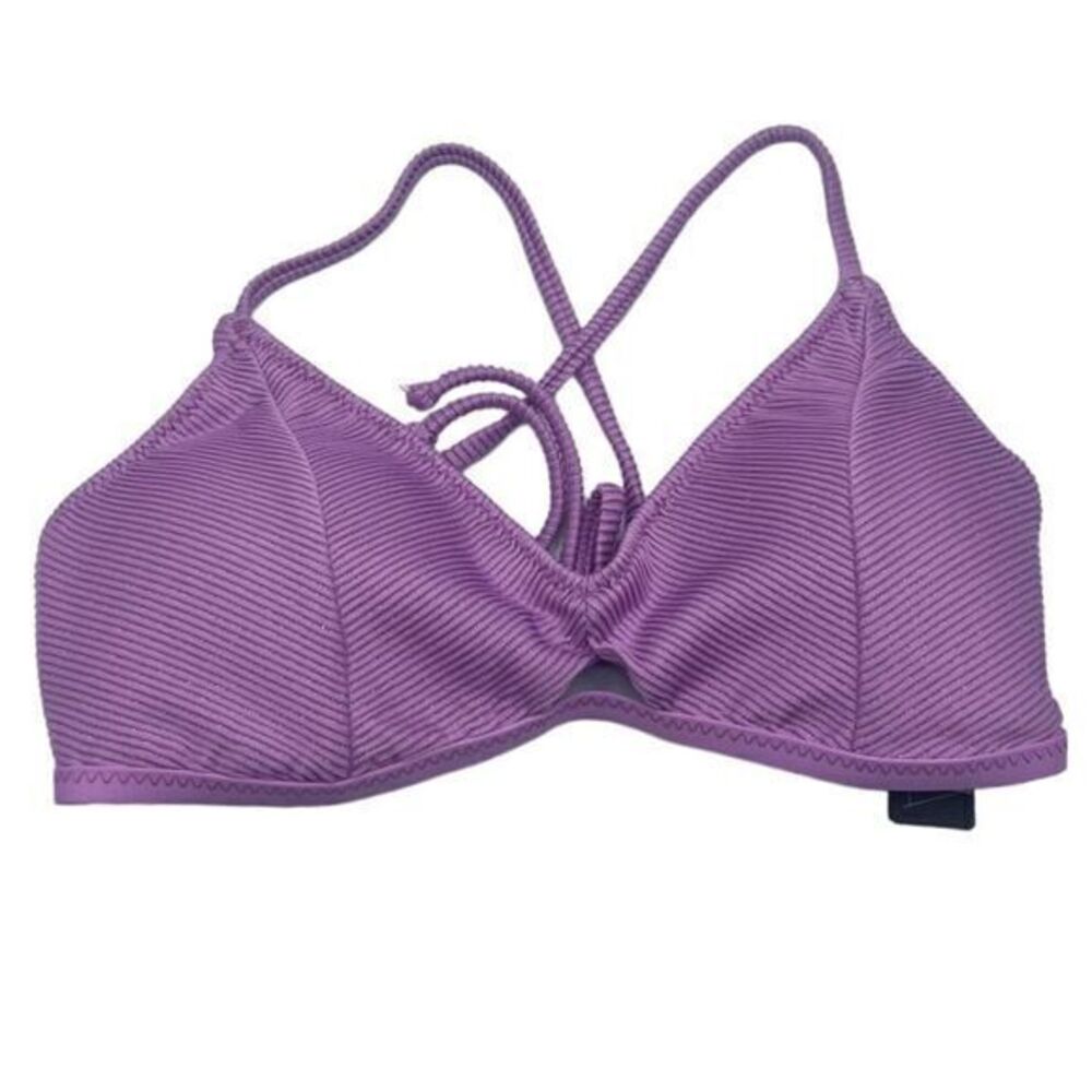 Soluna Swim Lilac Shimmer Swim Bikini Top Size D Cup